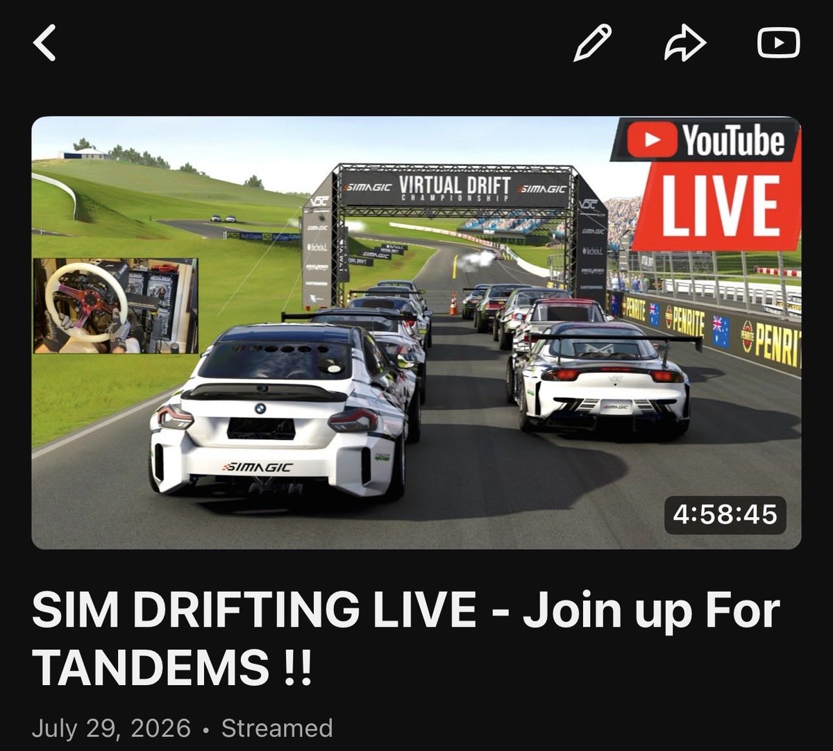 SLAP_Train's tweet photo. My longest steam yet today !! Massive thank you for everyone who dropped in today for some fun !!! 🦾❤️🏁🫶 https://t.co/EWtA1wFu5k