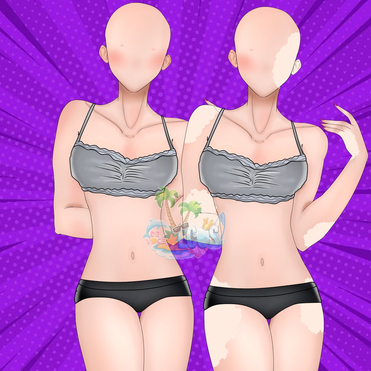 Cabrinhaesklgh's tweet photo. Nossos tons de pele, em breve teremos mais variações 🏝️🥳

#otomegame #visualnovel #ecosdevocejogo https://t.co/5et5OVmdqK