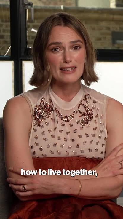 LastLesbianInSF's tweet photo. All of Keira Knightley's funny little anecdotes are literally just her unmasking herself as the main villain. https://t.co/CCgBvaqqXP