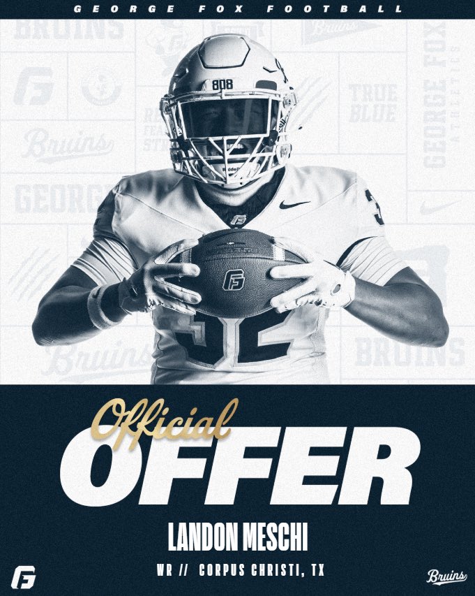Landon_Meschi's tweet photo. After a great talk with @CoachReynoldsT,  I am blessed to receive my ninth offer from George Fox University! #AGTG✝️ 
@declan_deyoung @ClyntonElwood @BakerLBrian @CoachQuintana @FBswarmfootball https://t.co/0pQ2y7ZAN6