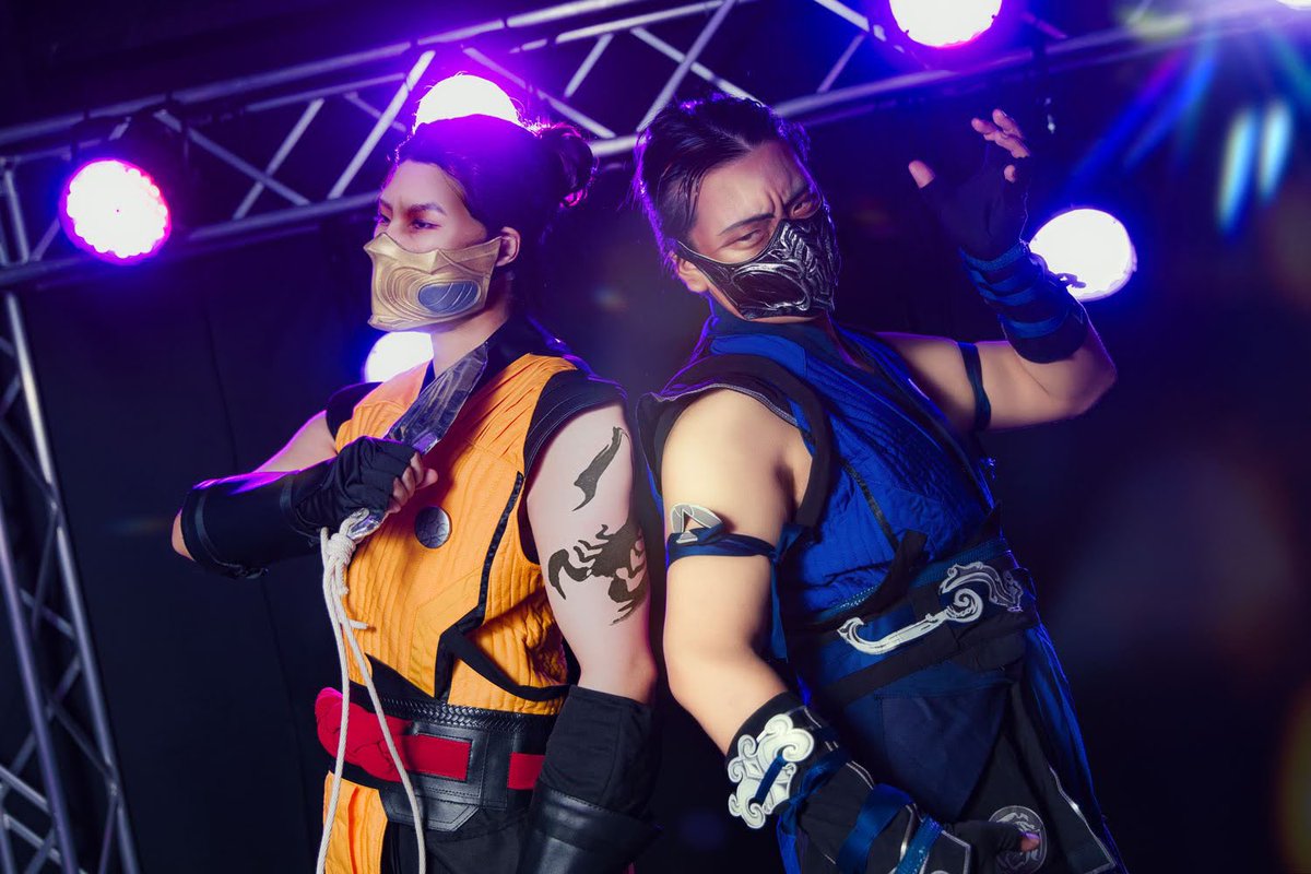 suptoilem's tweet photo. モータルコンバット1 コスプレ
Mortal Kombat 1 cosplay
サブ・ゼロ　SKさん@co3DOsk 
スコーピオン　めいこさん
📸　Yukimuraさん@yukimuraphoto 
@GiveCos_yotsuya #mortalkombat1 #よつやべーす https://t.co/GvlCiJQEL8