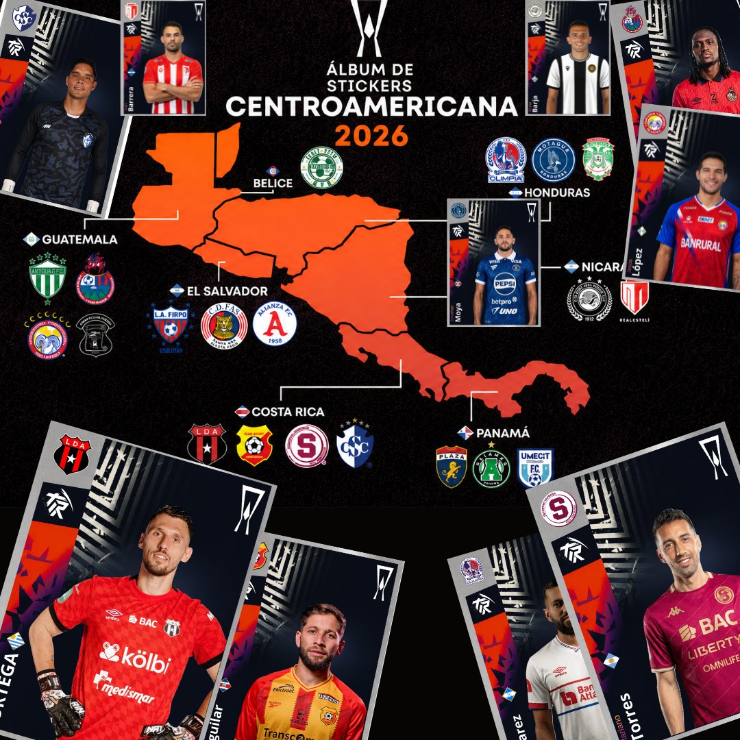 Tribu_rojinegra's tweet photo. HICE EL ÁLBUM DE LA CENTROAMERICANA🏆

20 clubes, 420 stickers. PDF gratis para imprimir en casa

De Panamá hasta Guatemala. Para toda Centroamericana

Etiqueta a un amigo centroamericano, dale RT o comenta para que te llegue la notificación de cuando lo libero totalmente

Hilo👇 https://t.co/4EMCXSDhdb
