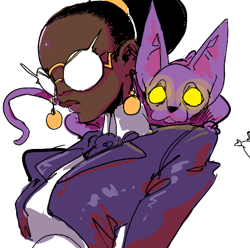 NOIIIZUU's tweet photo. mean cat lady https://t.co/dQWK65DI6v