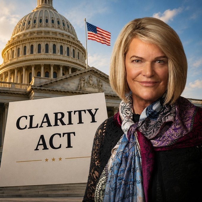EyeWhales's tweet photo. JUST IN: Senator Cynthia Lummis says her X account was hacked, claiming the attack was intended to undermine momentum for the Crypto CLARITY Act. https://t.co/ZS24BTUoim