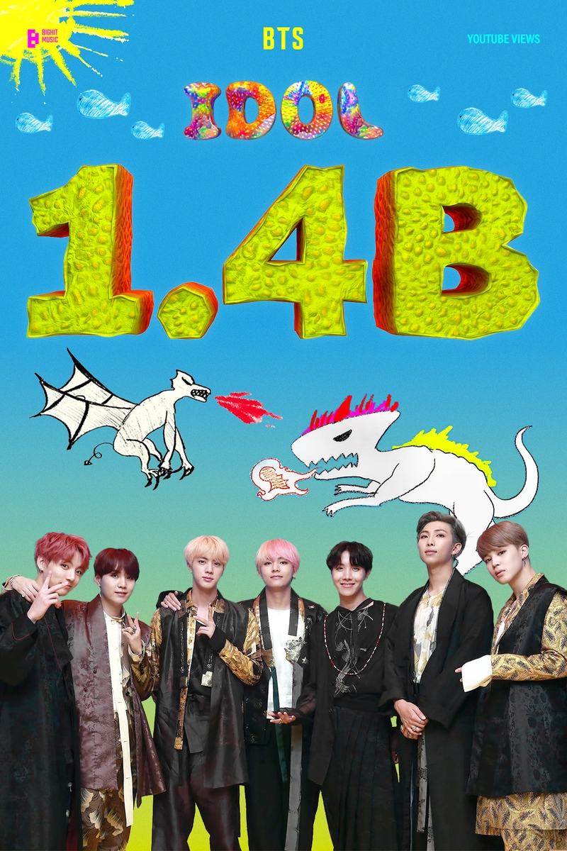 yonhaptweet's tweet photo. BTS '아이돌' 뮤비 유튜브 14억뷰…통산 5번째 기록
https://t.co/PhPtsiKPZ0 https://t.co/zLWne1U9R1