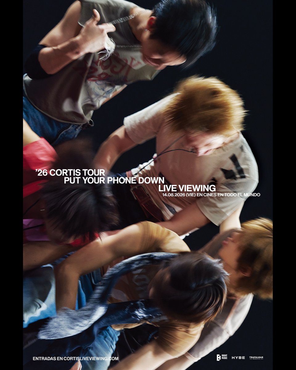 Cinepolis's tweet photo. #COER, ¡ya tenemos plan! 😲🎶 Disfrutemos juntos el live viewing de #PutYourPhoneDown de #Cortis ¡este 14 de agosto! Etiqueta a quien no puede faltar. ✨🫰 @MasQueCineLatam https://t.co/DoDLzeSVsB