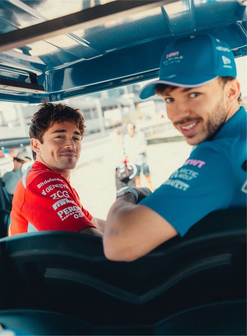 MelPiastri's tweet photo. Charles &amp; Gasly🤍 https://t.co/XIZjqVAVtv