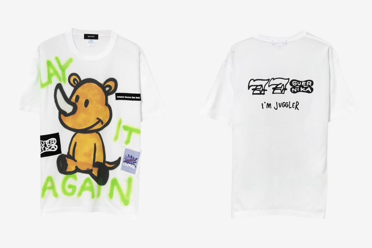 guernika_jpn's tweet photo. 【guernika × JUGGLER】コラボアイテム第8弾が発売決定！

前代未聞のコラボレーションとして人気を博した、株式会社北電子を代表するパチスロ「ジャグラー」とのコラボレーションシリーズ第8弾を発売いたします。

詳しくはこちら☟
https://t.co/vn2CYKBi0M

#juggler #ジャグラー
#guernika https://t.co/ZZVNkx5yJ2