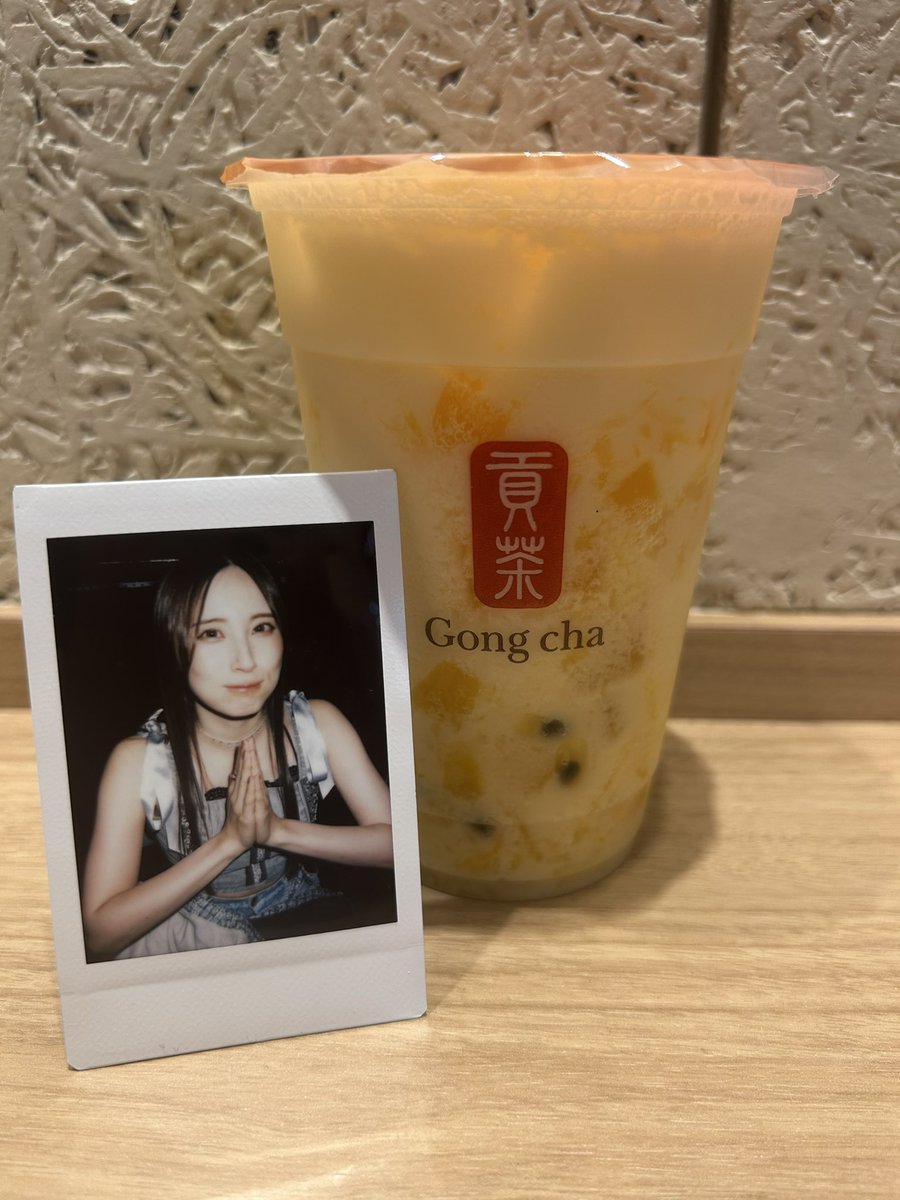 pscd_peachy's tweet photo. トロピカルフルーツみるくてぃー
めっちゃくちゃ美味しい🥭🍊💛 https://t.co/5EzN7ILNF1