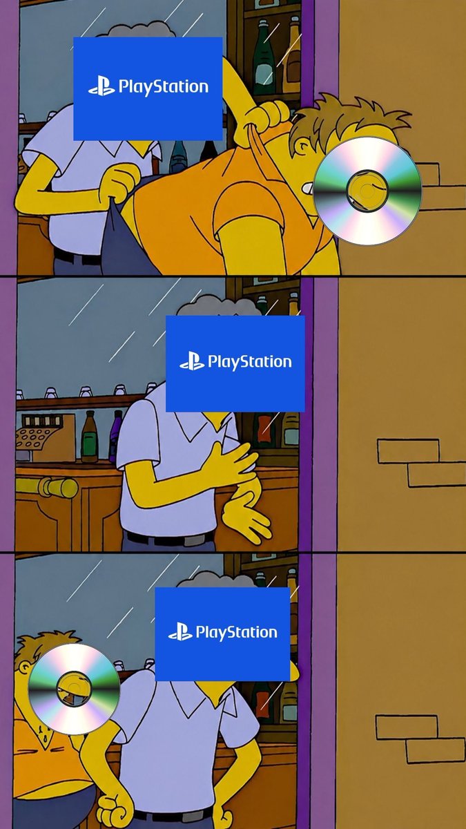 In_the_Console2's tweet photo. @PlayStation Physical media terrifies Sony &amp; their Shareholders 💽💿 #HoldtheLine #BoycottSony #NoDiscsNoMoney #NotBuyingPS6 https://t.co/jYZqM2w7MA