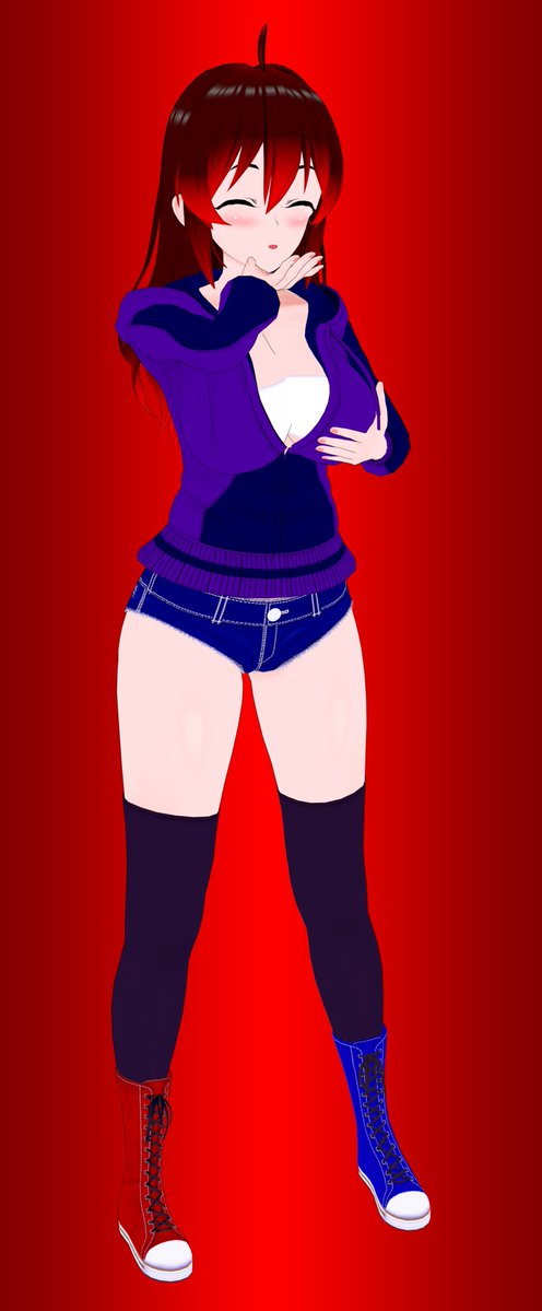 Ousia3D's tweet photo. Very quick render I made of @Noxyfied's OC, Nox. She's very cute imo :)

Will try to have at least one more render out before tonight because once XC2 NS2 comes out I will be on that https://t.co/KJXHMsI99C