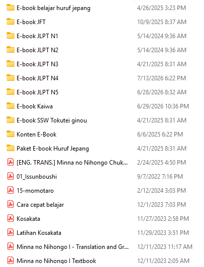 wibunihongo_'s tweet photo. Ini ebook yang aku punya buat belajar bahasa jepang

dari semua ini apa aja yang kamu pake? ada yang mau aku spill?

atau mungkin ada yang mau?