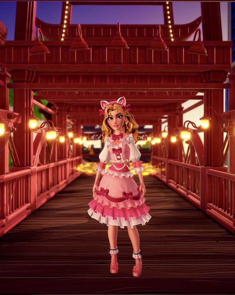 ComftyChaos's tweet photo. These fits! 🔥 
(Clipping? Minimal from what I tested)…

The Black and Pink Couture Dresses along with their headbands.

Love! 🖤💖

#DDLV #DDV #DLV #DisneyDreamlightValley https://t.co/1ZivW17aLc