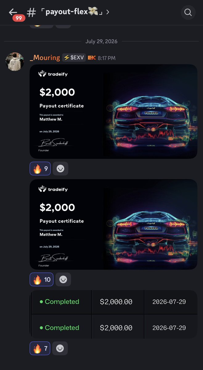ExchangeVault's tweet photo. Today’s Recap in The Exchange 🚀 

Members banked 💯

$NQ SELLS 200 Points 
$NQ SELLS ❌

$SPX $7340 Put $1.40 > $25.00 1600% 🤯
$SPY $730 Put $0.94 > $1.54 64% 🔥
$SPX $7340 Put $3.60 > $4.30 19% 🔥

Crazy day! 🔥 https://t.co/2wiJpYZNxL
