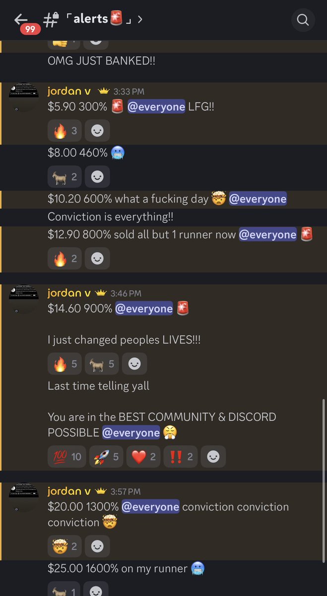 ExchangeVault's tweet photo. Today’s Recap in The Exchange 🚀 

Members banked 💯

$NQ SELLS 200 Points 
$NQ SELLS ❌

$SPX $7340 Put $1.40 > $25.00 1600% 🤯
$SPY $730 Put $0.94 > $1.54 64% 🔥
$SPX $7340 Put $3.60 > $4.30 19% 🔥

Crazy day! 🔥 https://t.co/2wiJpYZNxL