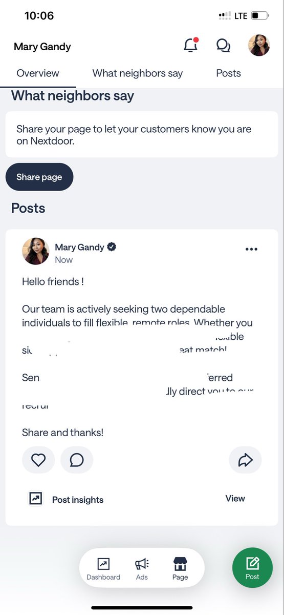 Jay_rnn's tweet photo. Nextdoor verified ads business page ! Tap in for full update not cheap !💰🚀 https://t.co/HHD4oumkEX
