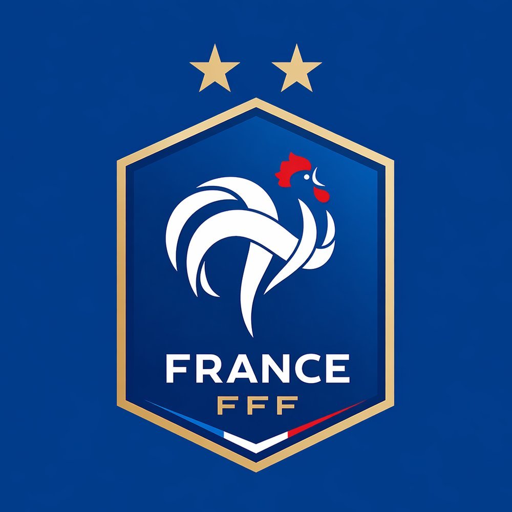 csancheznieto's tweet photo. La federación de fútbol francés cambia su logo. Retoman el gallo con sus patas en el suelo y de color dorado, recuerda los años de gloria del fútbol de Francia.

Antes                       /   Después https://t.co/G3BV5x1U0H