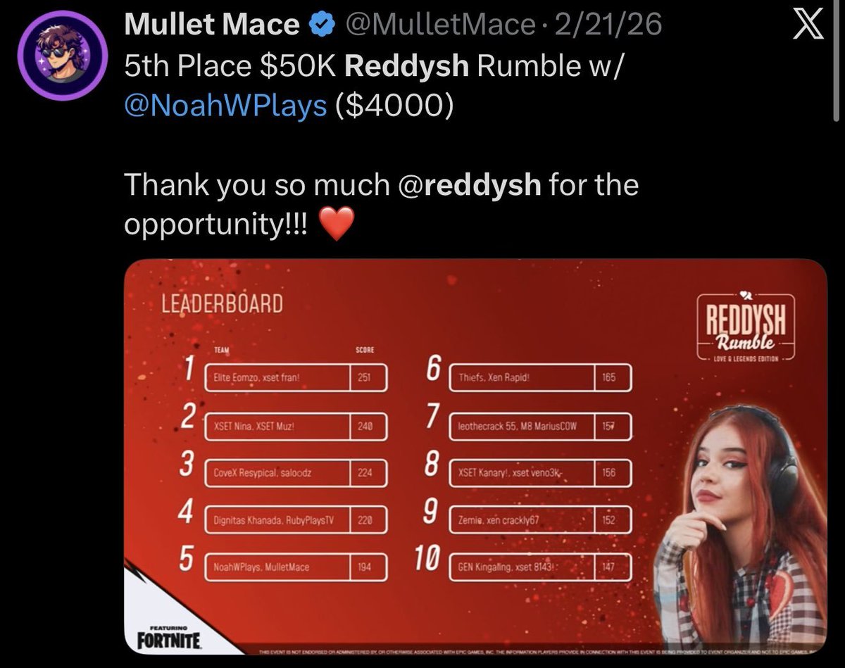 NoahWPlays's tweet photo. @AmarCoDTV Yooo 2nd &amp; 7th in the last Zemie cup and like 25k in zero build earnings lmk! https://t.co/1rnsvNOlq6