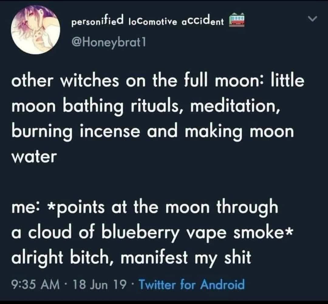 munkehsoup's tweet photo. There is no "correct" way to witch.
Your craft is personal. Do it your way. 🫶🏻 https://t.co/eFerkl1AmL