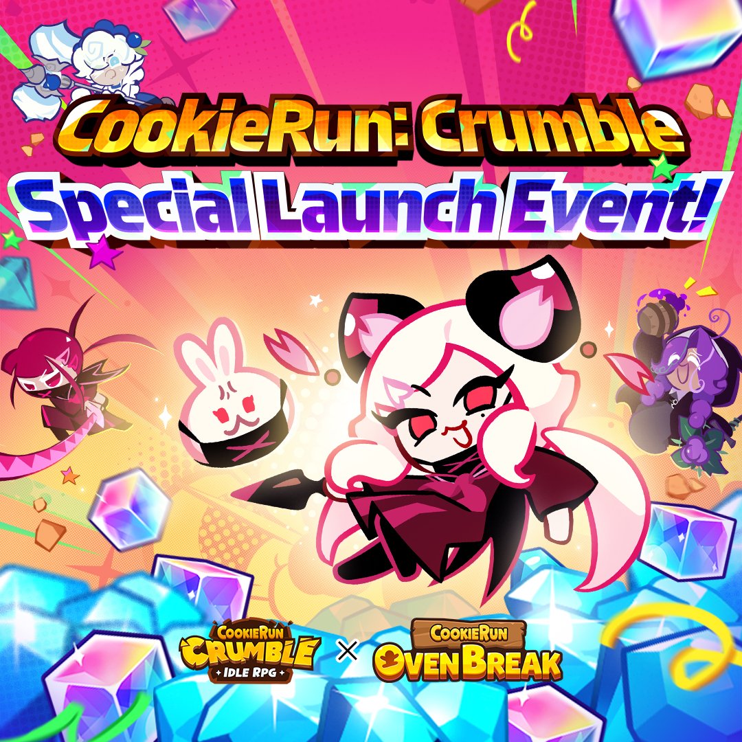 CookieRunOBEN's tweet photo. CookieRun: Crumble is here! โจ
We've got a special event to celebrate the release!
Download now and complete missions to get your dough on sweet, limited rewards. ๐
๐ฎ https://t.co/lvz44tmK3M
#CookieRun #CookieRunCrumble #IdleRPG #officialrelease https://t.co/zpex5GNFqk