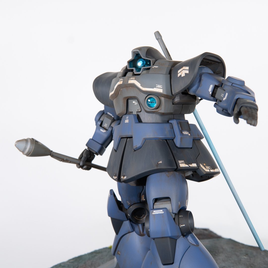 GrumpyMao's tweet photo. MG Dom 1.5
 
Weathered build with a diorama base. 

#gunpla #plamo #scalemodel #gunplaphotography #mastergrade #modelkit https://t.co/NtE5dZH2oW