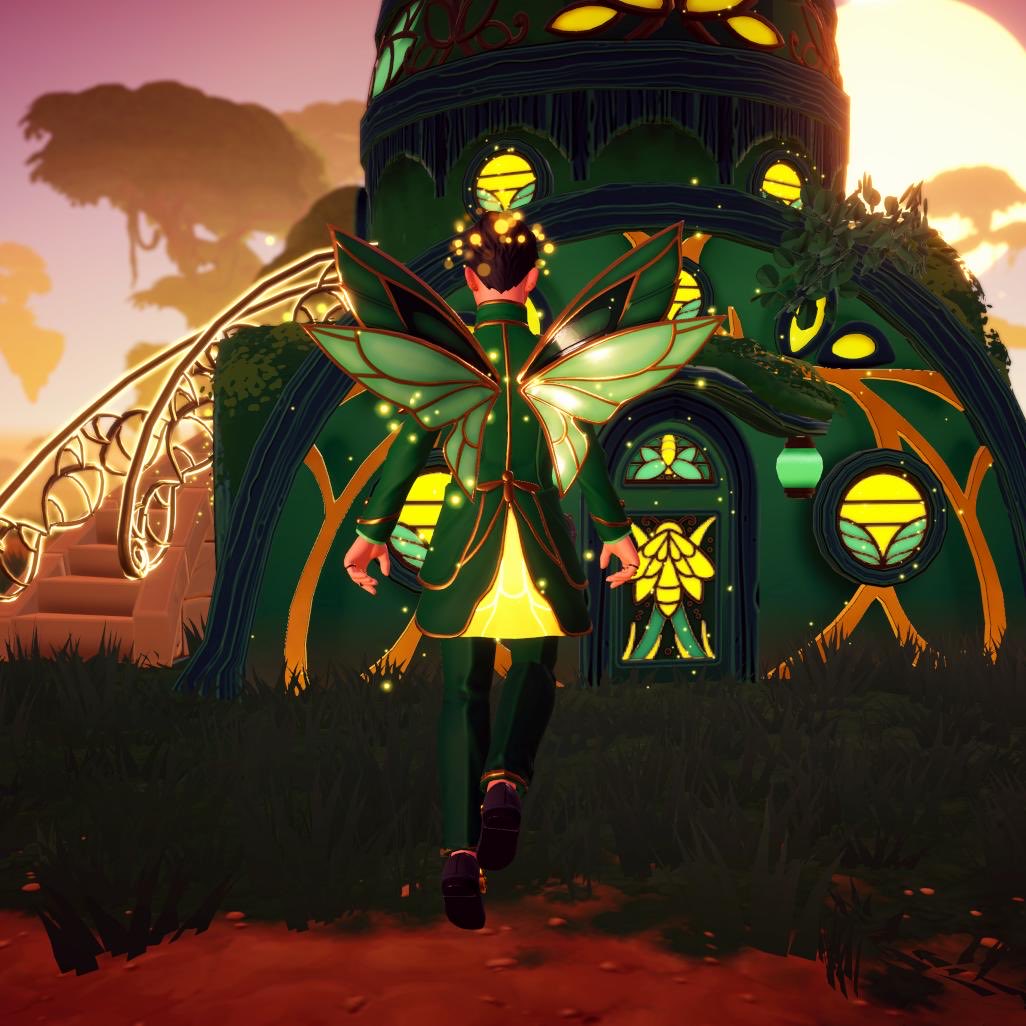ComftyChaos's tweet photo. Fairies everywhere! 🧚✨🧚✨🧚✨🧚
(Minimal clipping so far…)

Love everything about this vibe! 🥰🤗
This is from the Moonstone Mega pack, the Emerald Firefly dress and suit, along with the wings 🪽 and heels 👠. 

#DDLV #DDV #DLV #DisneyDreamlightValley https://t.co/kdlbhzbi1m