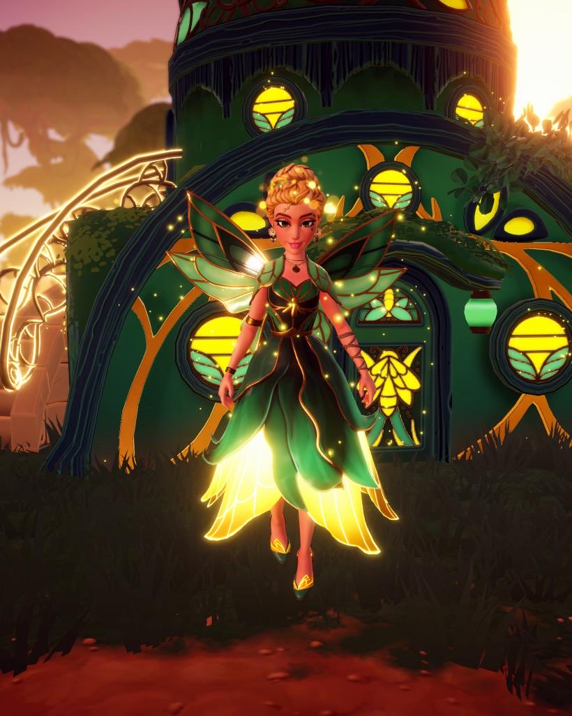 ComftyChaos's tweet photo. Fairies everywhere! 🧚✨🧚✨🧚✨🧚
(Minimal clipping so far…)

Love everything about this vibe! 🥰🤗
This is from the Moonstone Mega pack, the Emerald Firefly dress and suit, along with the wings 🪽 and heels 👠. 

#DDLV #DDV #DLV #DisneyDreamlightValley https://t.co/kdlbhzbi1m