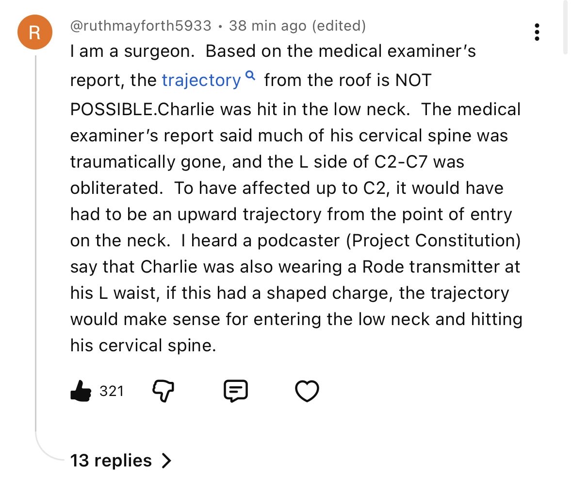RealCandaceO's tweet photo. Interesting comments coming in regarding the medical examiner’s report on Charlie. 

Things are certainly going to get interesting. 

Just how magical was this bullet? https://t.co/whHk2crKFI