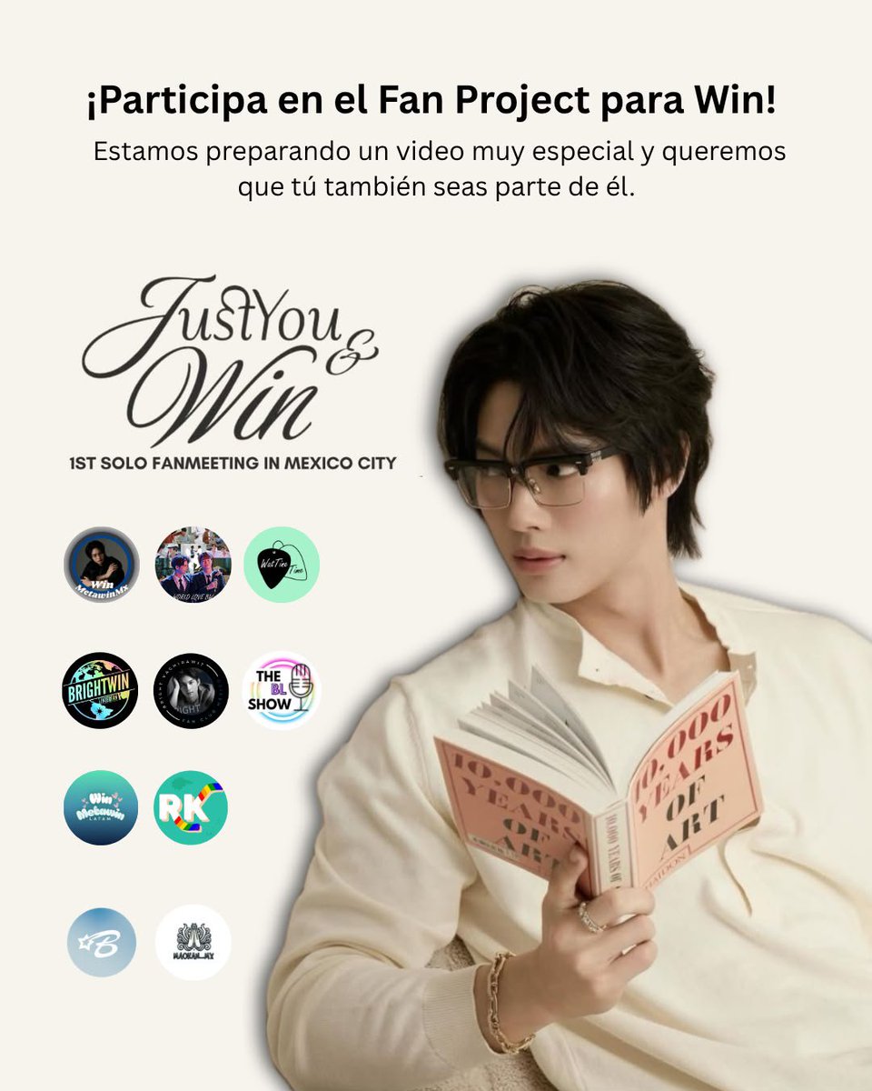 Win_MetawinMX's tweet photo. 🇲🇽✨ ¡Fan proyect: Video! ✨🇲🇽

Con motivo del primer Fan Meeting de Win Metawin en México, estamos preparando un video muy especial que esperamos pueda proyectarse durante el evento… ¡y queremos que tú formes parte de él!💚

@winmetawin
#winmetawin #วินเมธวิน
#UnTeamoParaWinMx https://t.co/Mhm4LUjfcd