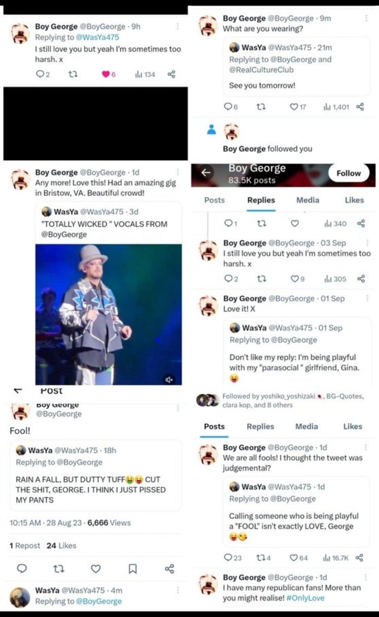 WasYa475's tweet photo. @BoyGeorge @OtherBoyIsBack 3. @BoyGeorge @OtherBoyIsBack #BoyGeorge, why don't you leave ME alone and PAY ATTENTION TO #KATEBUTTONIT your top dog 🤣 seems you ignore her🤔 https://t.co/l7SIiXFvks