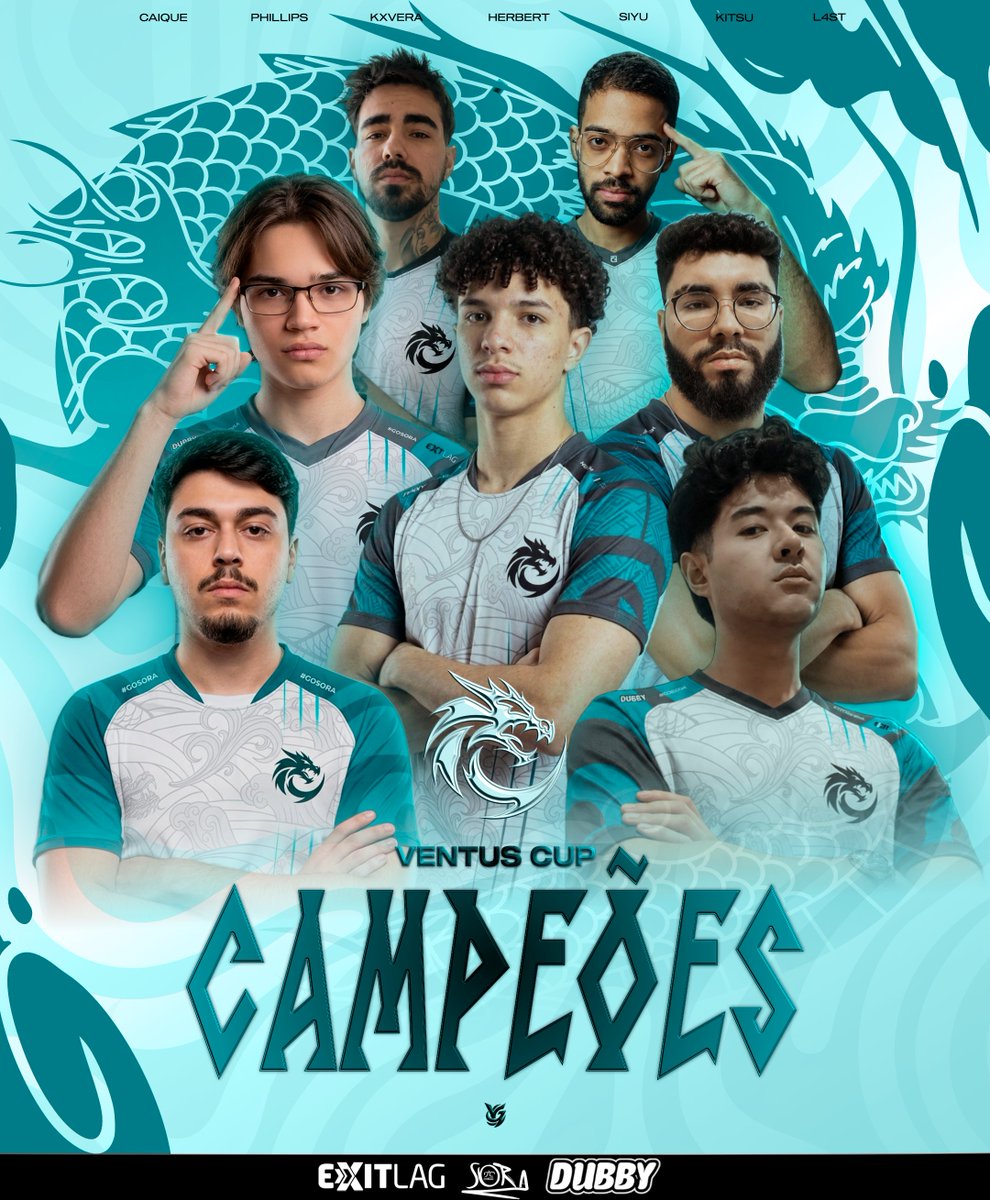 soragamingofc's tweet photo. NÓS SOMOS OS GRANDES CAMPEÕES DA #VENTUSCUP! 💙🏆

Terminamos o camp com 3-0 na fase suíça e uma campanha impecável nos playoffs, sem perder uma única série! 💙

Esse é apenas o começo dessa line incrível que estamos construindo! 💙

COMEMORA QUE A GENTE É CAMPEÃO!🏆💙

#goSORA 🐲💙