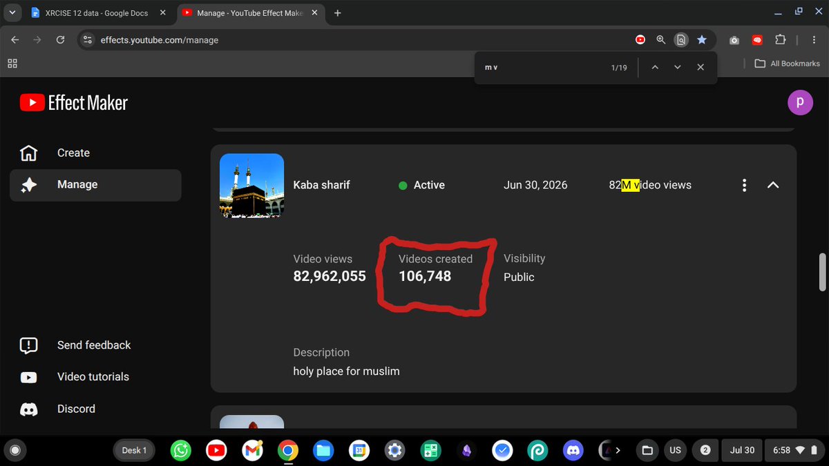 princesoftweb's tweet photo. First YouTube filter to hit 100K+ users.
82M+ views and counting. 🚀 This was simple background image filter. beating complex one. people loving simple things. 

#XRCISE #YouTubeAR #YouTubeEffectMaker #ArVr https://t.co/yYLbq1W3CU