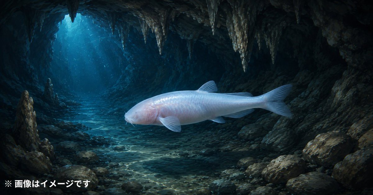 NazologyInfo's tweet photo. 新種の盲目魚「デーモン・ケーブフィッシュ」を地下洞窟で発見、米アラバマ州
https://t.co/D824GXzkJ7

このほど、米アラバマ州にある陸軍施設の地下洞窟で、新種の盲目魚が発見されました。目も色素もない独特な姿をしています。実際の画像は記事内で。 https://t.co/PO97rc9bR4