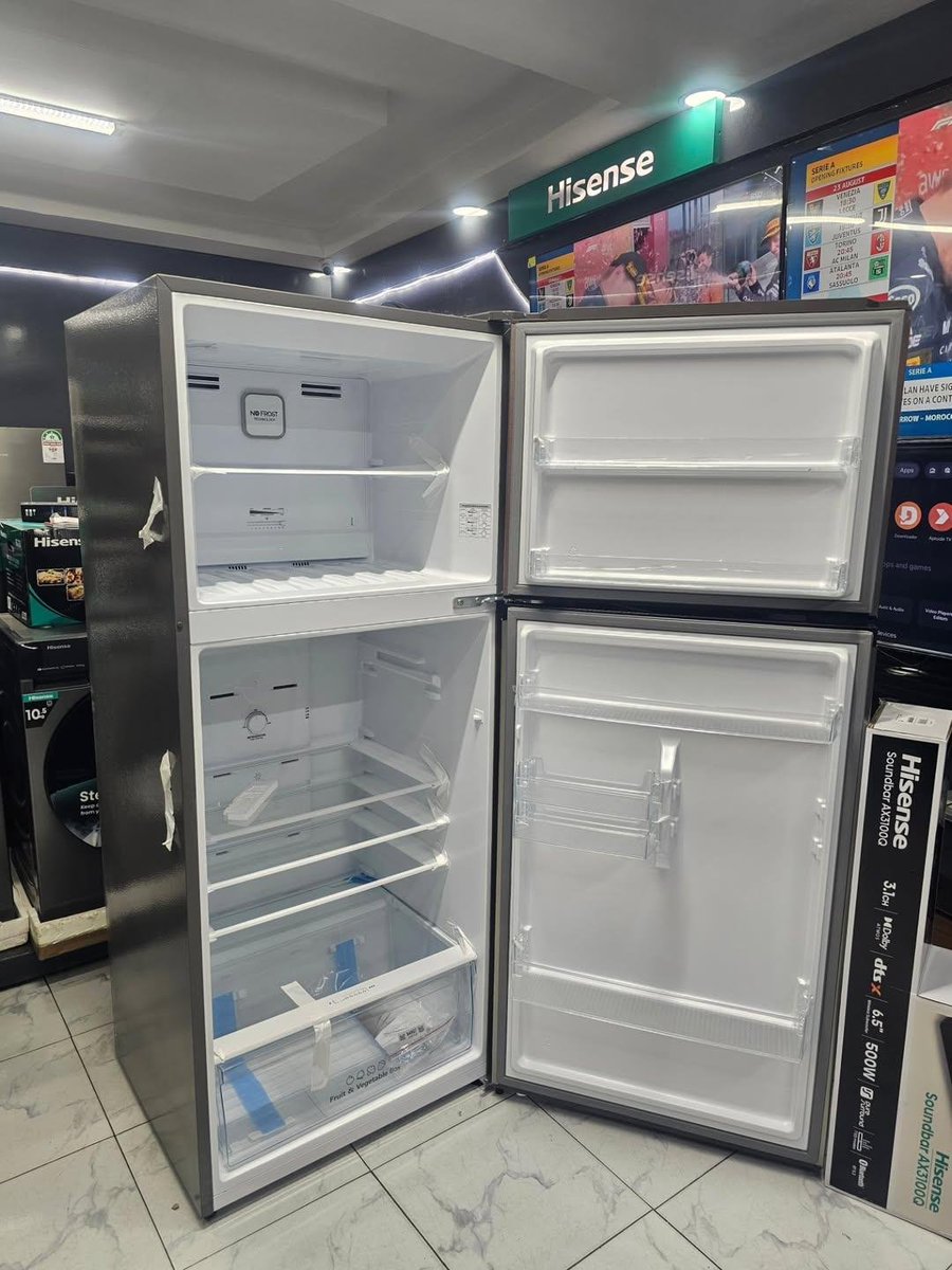 Merina_Store255's tweet photo. Hisense Double Door Refrigerator 375 liters(RT488N4ASU1)

●Total No Frost
●Inverter Compressor
●Multi Air Flow
●LED Interior Light
●Twist Ice Maker
●Deodorizing Filter
●Separate Temperature Control

Tshs 1,300,000/-
+255652325215 https://t.co/G2hbxY9jan