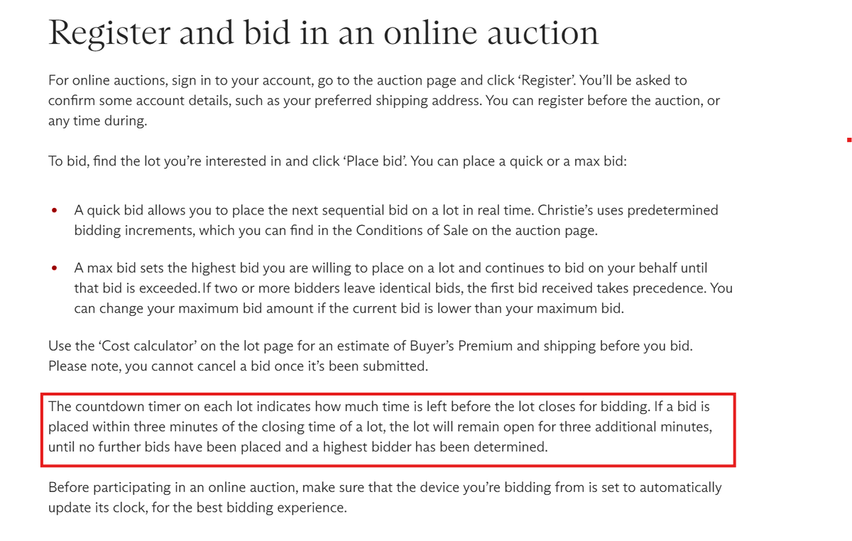 jibooty's tweet photo. Losers should learn how to read before opening their mouths. If someone place a bid during the last three minutes of the auction, the site has an anti-sniping rule that automatically extends the auction by three minutes whenever a last minute bid comes in. This gives other bidders a fair chance to respond instead of letting the person who waited to place a bid at the last minute win