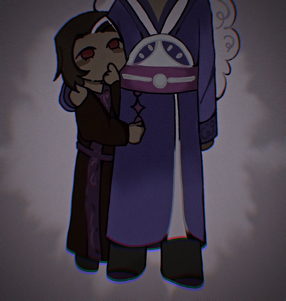 foler_monkey's tweet photo. they r so dear to my heart💜❤️

one of my hcs is that choco was super clingy touchy kid who was always glued to his dads side🍫👑
#problemcookie #chococacao #cacaochoco #darkcest #proshiptwt #darkshiptwt https://t.co/jPwUp3nbzF