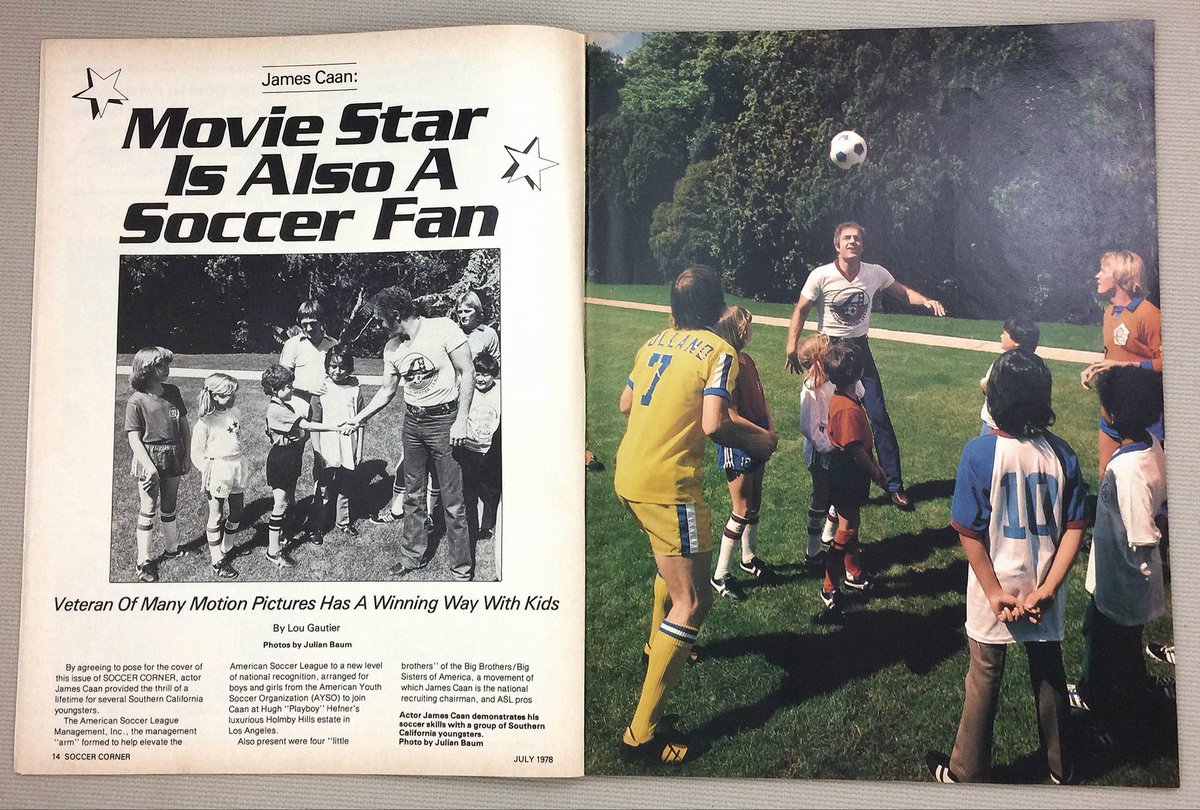 James_Caan's tweet photo. Soccer Corner Magazine (circa 1978) https://t.co/LgGNpaR7FC