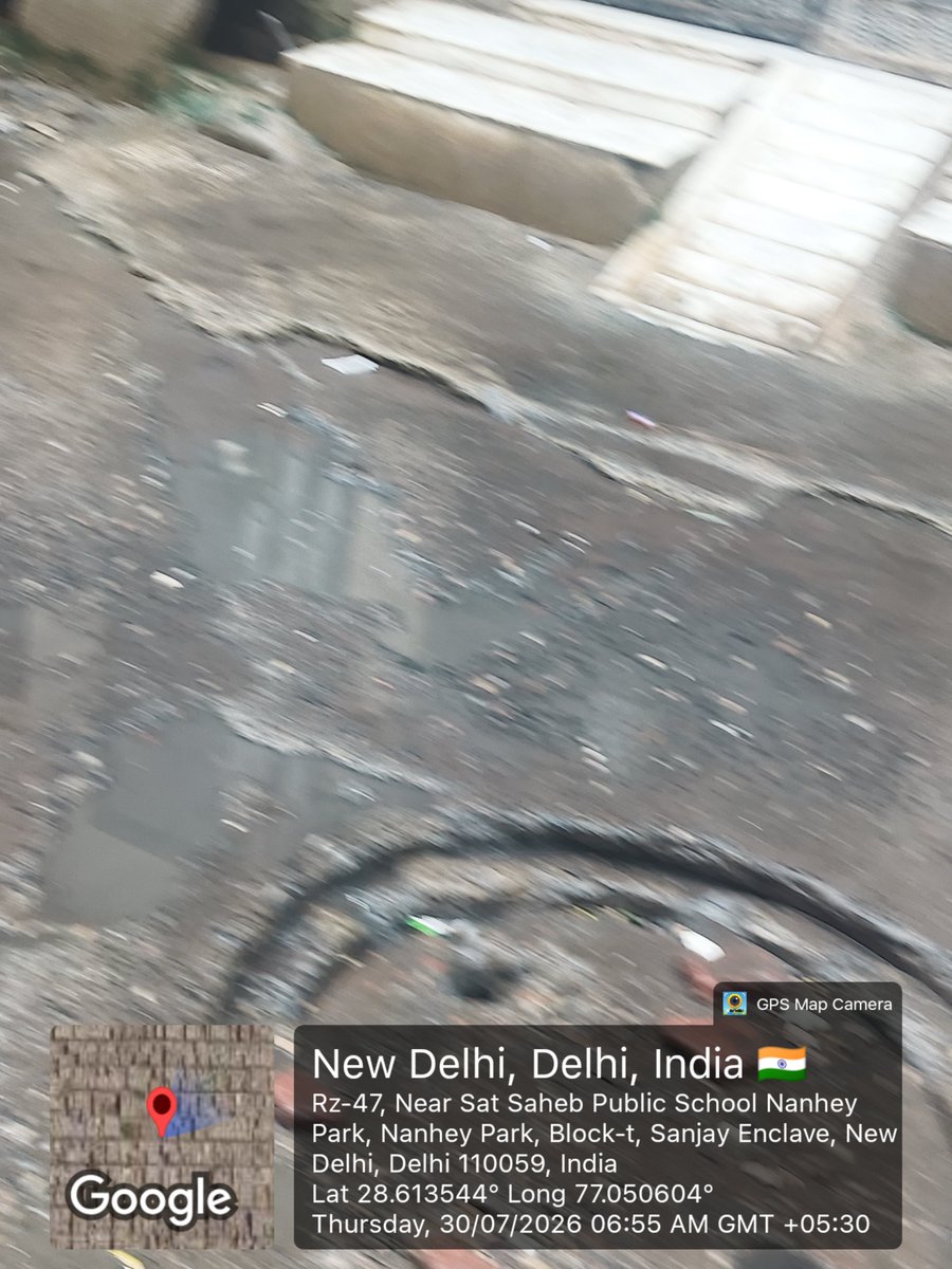 vikas2506's tweet photo. We urge @DelhiJalBoard, @MCD_Delhi, and the @CMODelhi to take immediate, permanent action and fix the sewer, road, and sanitation problems.
📍 New T Block, Uttam Nagar, New Delhi – 110059 https://t.co/2IkApe7inx