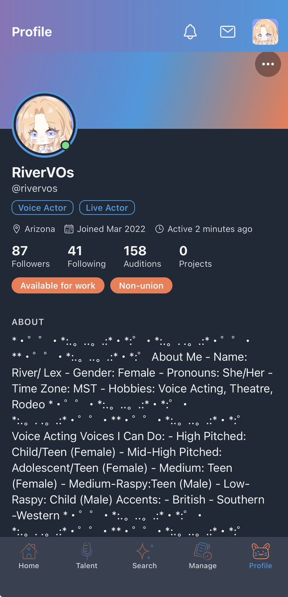 RiverVOs_'s tweet photo. Well it won’t let me share my CCC profile but here I am!! I wanna be friends, let me know what yours is down below!! 😇😊 https://t.co/eT5IbRkley