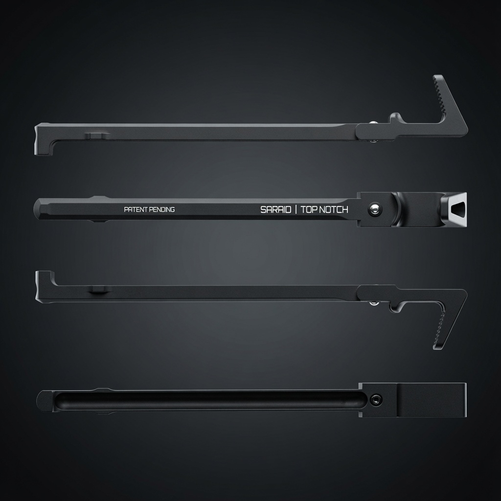 HagaDefense's tweet photo. It’s here — the Saraid Top Notch AR15 Charging Handle just dropped!

The first vertical charging handle for the AR-15 platform is officially live. By moving the handle to the top, it cuts down on gear snags, keeps things cleaner around optics and slings, stabs you less when the rifle is slung across your body, and gives you a more streamlined setup without the usual side protrusions.

We know change can hurt some feelings in the AR world… but this one was built to solve real issues a lot of people actually deal with and have requested.

Curious what you all think now that it’s out. Drop your love, hate, or curiosities below.

#TopNotch #Saraid #AR15