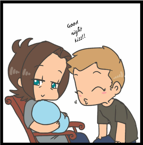 Kamidiox's tweet photo. #WincestJ2FluffFest2026 Day 6: Mpreg/Domestic #Wincest #SamAndDean https://t.co/f6C4vvEBE6