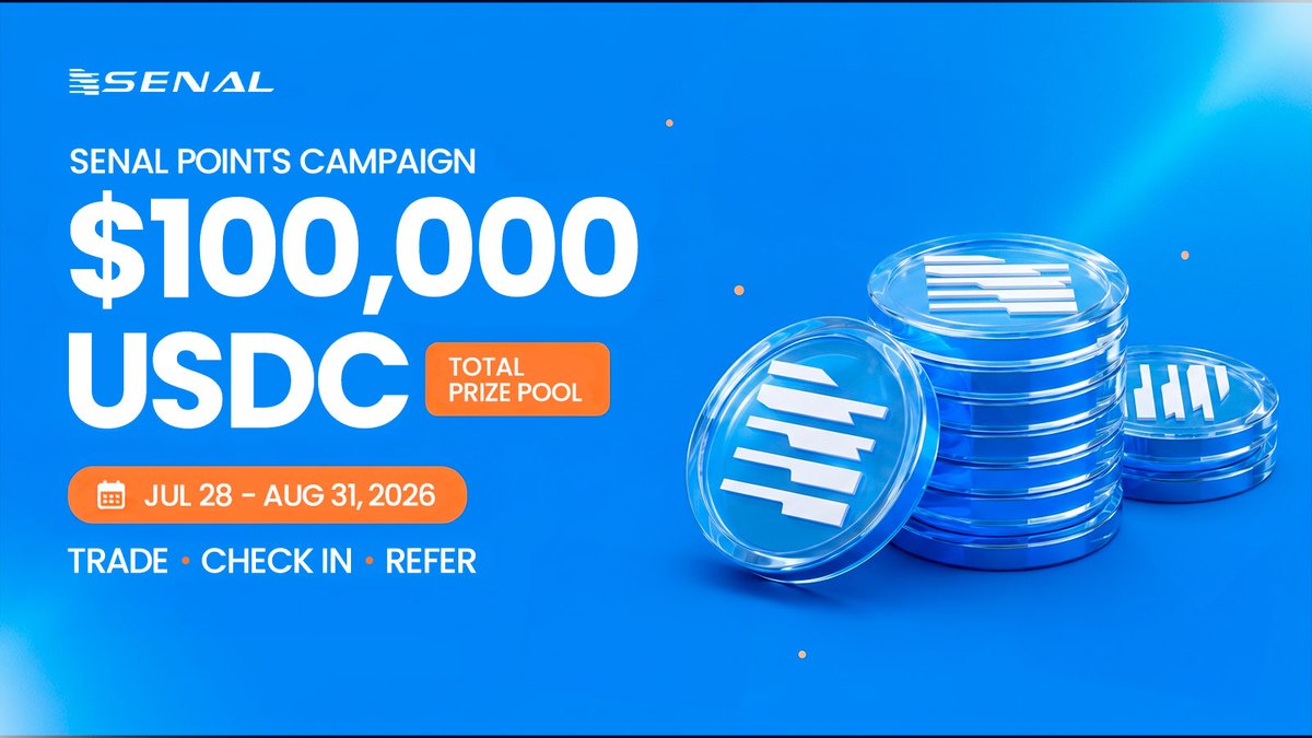 senalcommunity's tweet photo. points are back
$100k usdc
trade. check in. refer.
jul 28 — aug 31

https://t.co/rGIJpX9ArT https://t.co/hzcGZb1cyW