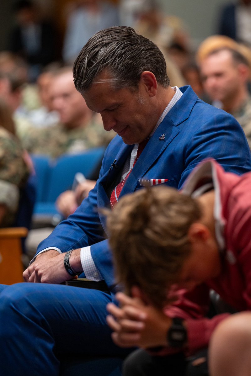 SeanParnellASW's tweet photo. Earlier today, we gathered at the Pentagon for our monthly prayer service.

We celebrated the 251st anniversary of the U.S. Army Chaplain Corps and honored the chaplains who have faithfully served our warriors. https://t.co/U1P7JWhJOZ
