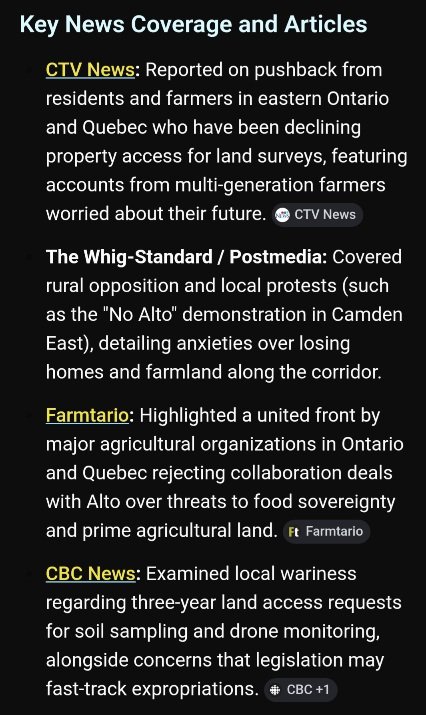 Land_of_Mud's tweet photo. @RRohampton What's your reasoning then for ripping the Ford government on not supporting the Alto high speed train project? He's simply "respecting the will of the residents and concerned citizens". https://t.co/NO6NgGCRU8