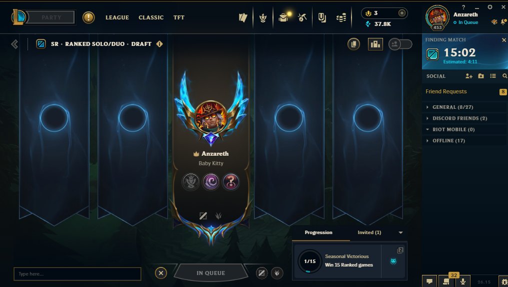 anzzzareth's tweet photo. Maybe its time to revert the matchmaking changes... I would rather have 9 masters in my lobbies rather than waiting 15-20 mins in between games not gonna lie @drewlevin (is not even that late) https://t.co/j8XG8R80qW