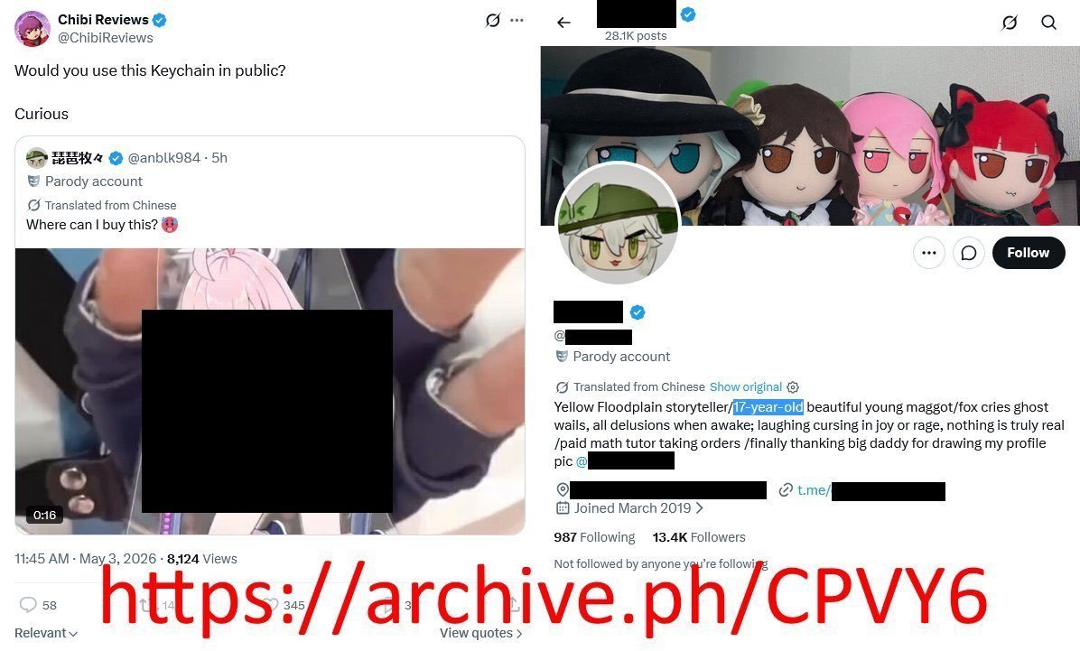 Loliconispedo's tweet photo. @MojaveKivotos @ChibiReviews No you are https://t.co/v3xoW7gKuv