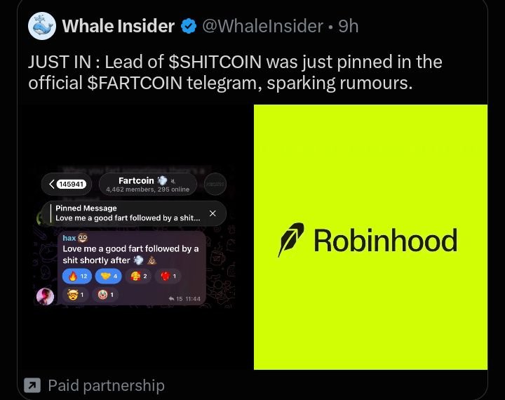 CrryptoYeezusss's tweet photo. The lore is TOO strong 👀 People noticing and connecting $shitcoin and $fartcoin dots is just a matter of time 🤯🚀 

https://t.co/xPkR1vIN7U… https://t.co/lj6f8wLawb