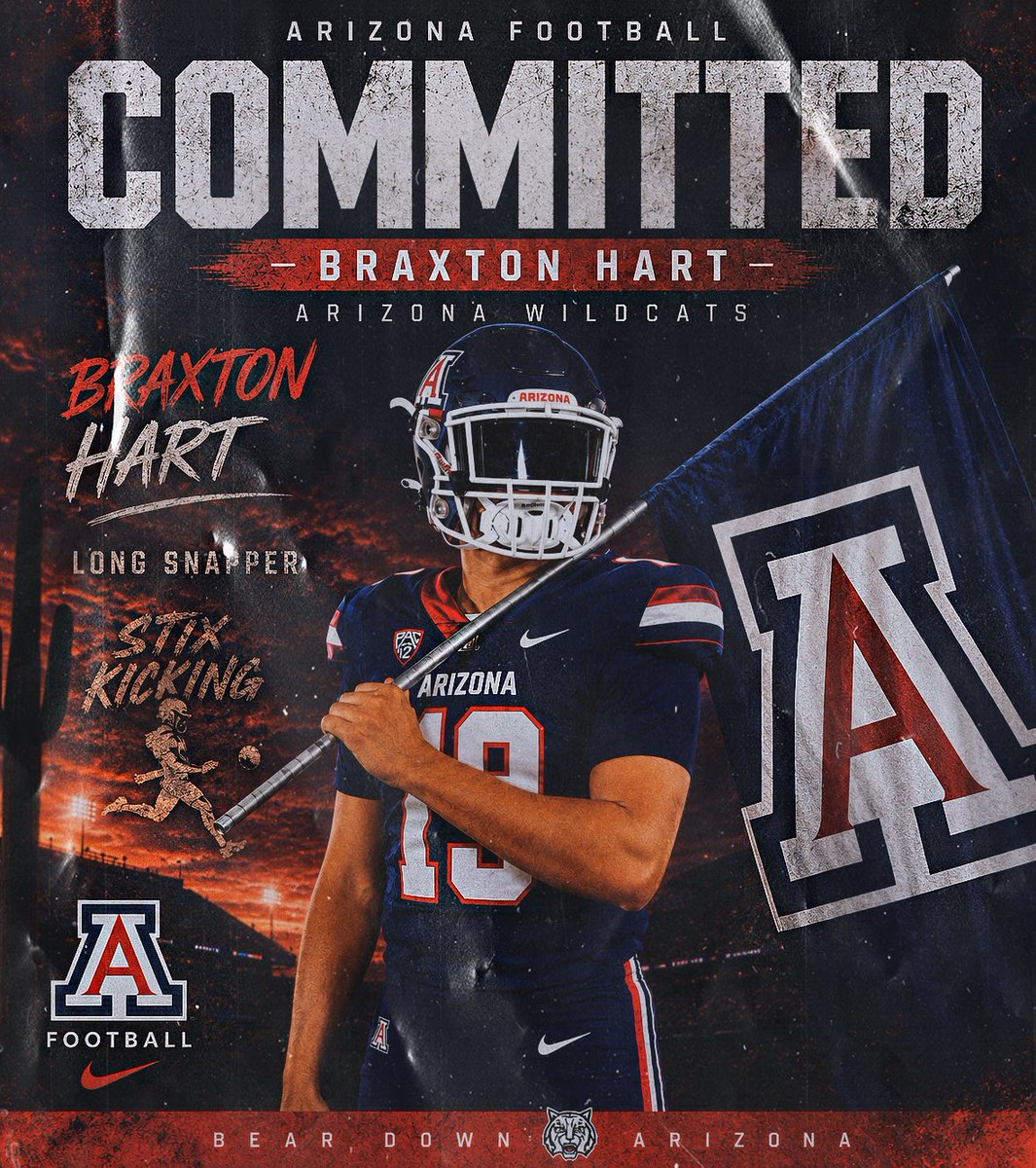 BraxtonHart87's tweet photo. Bear Down!  @stix_kicking @50_tommy @ArizonaFBall https://t.co/usv73b7U3s