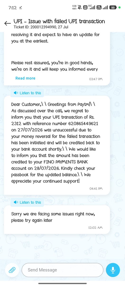 farhan_aahmad's tweet photo. Dear @Paytm fino is refusing for the refund but you mentioned this refund has been credited back to my account but there is no money credited yet . @finopaymentbank please solve my problem thanks https://t.co/6o15Av1d42