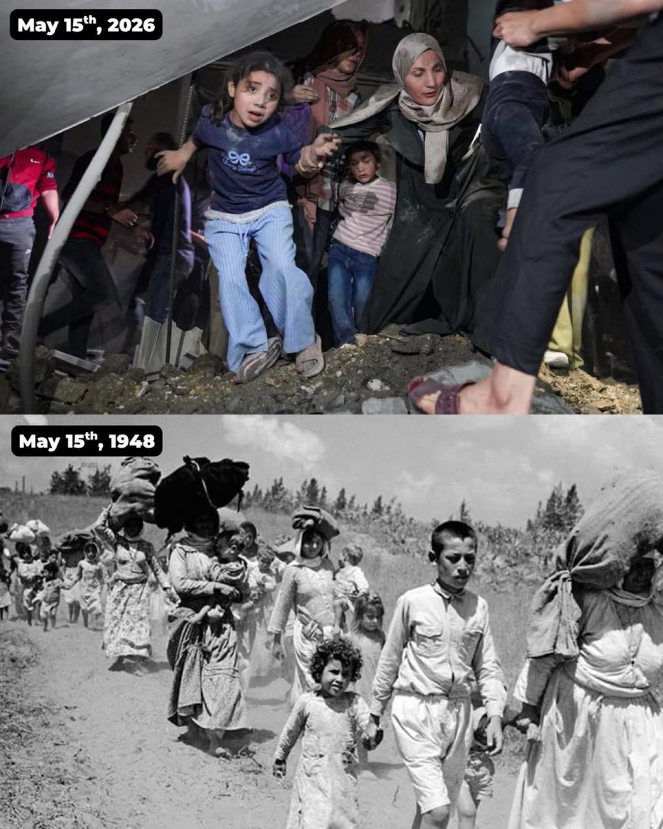 drhossamsamy65's tweet photo. ⛔️History doesn’t lie ‼️

Israel did it in 1948
Israel did it in 1956
Israel did it in 1967
Israel did it in 1982
Israel did it in 2002
Israel did it in 2008
Israel did it in 2014
Israel did it in 2021
Israel did it in 2023
Israel did it in 2024-25
Israel currently doing it in 2026

78 years of genocide‼️
